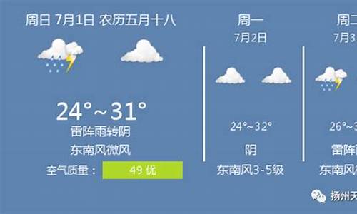 扬州天气预报30天气_扬州天气预报天气6