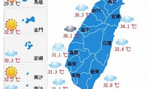 台湾天气预报一周穿衣_台湾天气预报15天