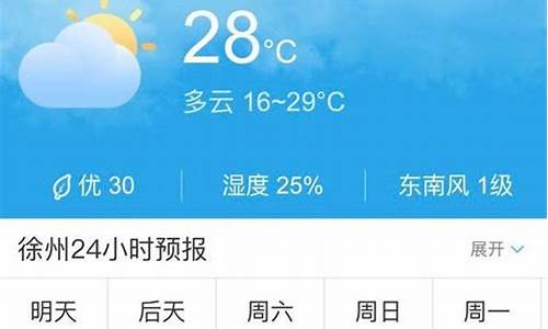 下周徐州天气预告_徐州下周天气怎么样